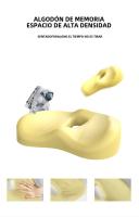 Cojín De Esponja De Memoria Para Silla Oficina Protección De Caderas Y Glúteos Alivio De Presión Para Sentarse Prolongado Ideal Para Hemorroides - details 3