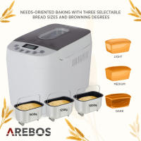 AREBOS Panificadora1500g 15 Programas 3 Niveles Automática 850W - details 12