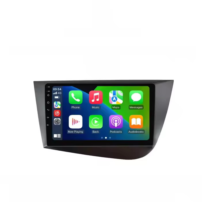 NaviFly Radio De Coche Inalámbrica 9 Pulgadas Con Wireless Carplay Y Android Auto Para Seat Leon 2 MK2 2005-2012 Reproductor Multimedia GPS Stereo Con Soporte Para Control Del Volante - 1
