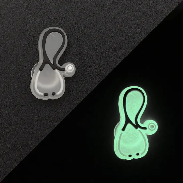 1Pcs Encantador De Zapatos Médicos Luminoso Para Enfermera Decoración Para Estetoscopio Y Siringa Charms Para Mujeres Y Hombres - 1