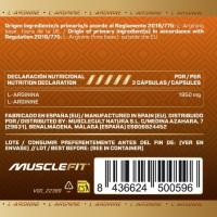 100% Arginina - MuscleFit│90 cápsulas│MUSCLECULT│Complemento alimenticio a base de L-Arginina Pura - details 2