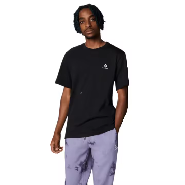 Camiseta Converse Classic Star Chevron Negro T Shirt 10023876-A02 - 1