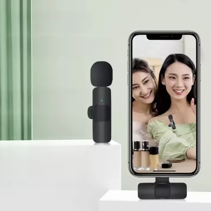 GAMINJA EJ001 Micrófono Lavalier Inalámbrico Mini Para Android Grabación De Audio Y Video Batería De Longa Vida Para Gaming Y Streaming - 1