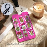 Porta Tarjetas PVC Con Ventana Clara Para Estudiantes Oficina Autobús Diversos Tamaños Y Diseños Lindos Colección Jars De Aves - details 9