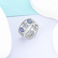 Anillo Anillo De Plata 925 Para Mujer Con Corazón Rosa Azul Sol Estrella Luna Crossover Anillo Ancho Joyería De Fiesta Regalo De Cumpleaños - details 30