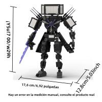 Bloques De Construcción DIY Creativos Serie Titan Skibidi Toilet Modelo De Reloj TV Para Niños Juguete Educativo Para Halloween Regalos Para Niños - details 0