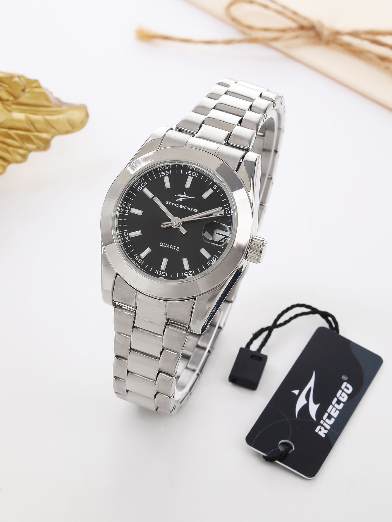 Reloj De Pulsera De Acero Inoxidable Para Mujer Ricecgo Reloj De Cuarzo Casual De Negocios Reloj Deportivo Clásico Moda Reloj Regalo