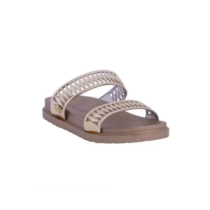 Chanclas para mujer DON ALGODON Cannes dorada. - 1