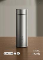 COOKER KING Taza De Té Aislada De Titanio Puro 450ml Con Estrador De Té Y Función De Infusión Para Negocios Y Viajes - details 0
