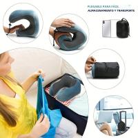 Almohada De Memoria De Espuma En Forma De U Para El Cuello 1pc Almohada Suave Para Viaje Almohada De Cervical Para Avión Y Dormitorio - details 6