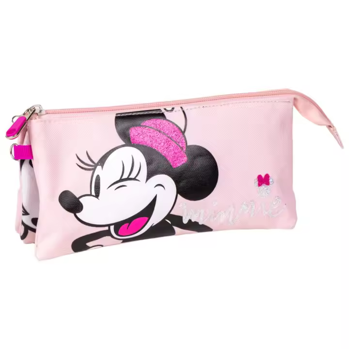 CERDA Portatodo Triple Minnie Mouse 22,5 X 2 X 11,5 Cm Rosa - 1