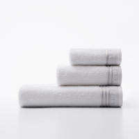 Set toallas de baño (tocador 30x50cm + manos 50x90cm + baño 70x140cm) 450GSM en algodón varios colores Scalpers Home - details 9