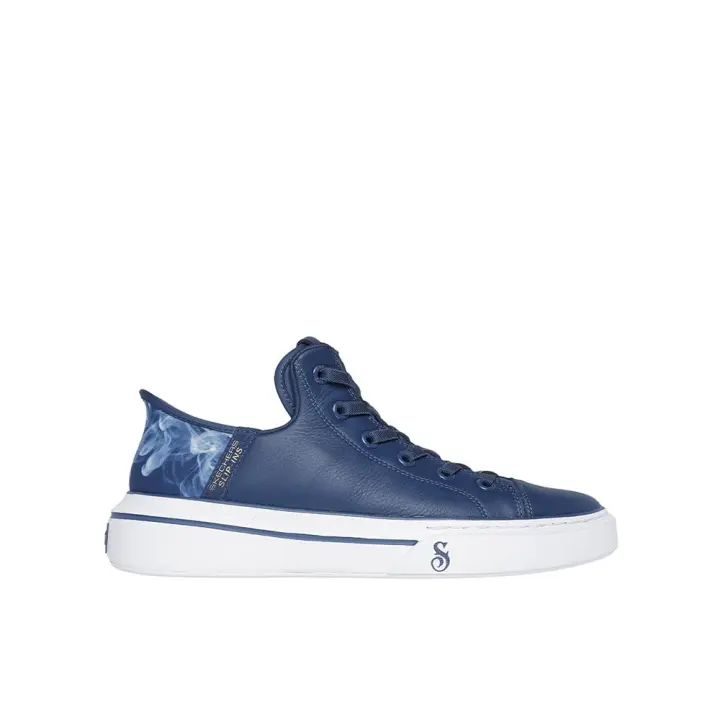 Skechers SNOOP ONE Zapatillas para hombre azules en piel 82640 - 1