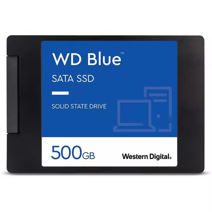 Western Digital SSD SATA 3 WD Blue SA510 500GB - Velocidad de Lectura de 560 Mb/s - 1