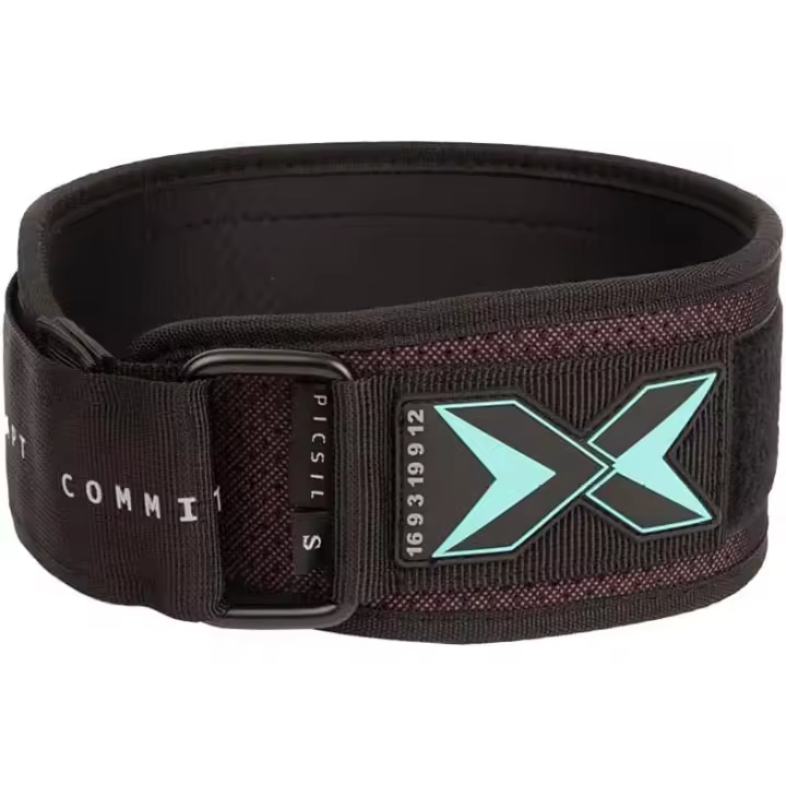 PicSil Cinturón Lumbar para Powerlifting, Ideal para Sentadillas, Peso Muerto, Press Banca, Cinturón Personalizable con Espacio para Parches - 1