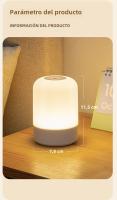 Lámpara De Noche LED Toque Recargable Para Mesa De Noche Iluminación Dimmable Para Dormitorio Lámpara De Lectura Decorativa Incluye Batería - details 4