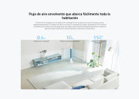 Official | Xiaomi Smart Tower Fan 2, Brisa natural, Suave flujo de aire envolvente, Protección de la seguridad infantil, Conexión inteligente, Flujo de aire envolvente, Cubre fácilmente toda la habitación con un rango de ventilación de 10 metros - details 2