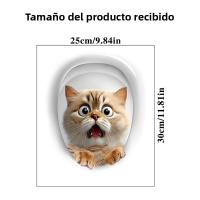 Asiento De Inodoro De PVC Resistente Al Agua Con Estampado De Gato Y Perro Decoración Para Baño Accesorios Animal WC Para El Hogar - details 0