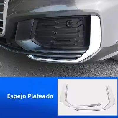 Luces Antiniebla Delanteras Para Audi A6 C8 19-21 Cubierta De Marco De Lámparas Decoración De Tiras De Cromo ABS Accesorios Exteriores De Auto - 1