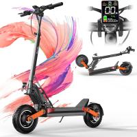 JOYOR S10-SZ - Electric scooter -- Two 1000 W motors, 60 V 18 Ah battery - Maximum speed 60 km/h - Black - A dual front and rear suspension system ensures a comfortable ride even on rough terrain. Non-slip footboards make riding safer. - details 6