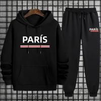 Conjunto De Ropa Deportiva Para Hombre 2025 Prenda Esencial Con Sudadera Y Pantalones Para Comodidad Diaria Otoño Invierno Estilo París - details 5