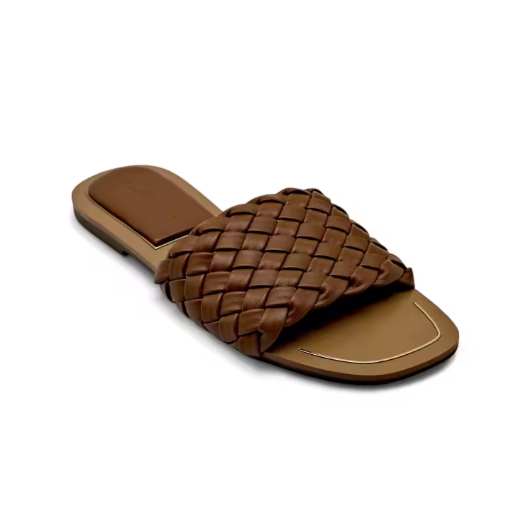 Calzados soraia, Sandalias Planas de Mujer con Punta Cuadrada, Diseño Clásico Tipo Slide, Corte Anatómico en la Empeine, Sandalia Abierta de Verano para Uso Diario, Oficina o Paseo Casual - 1