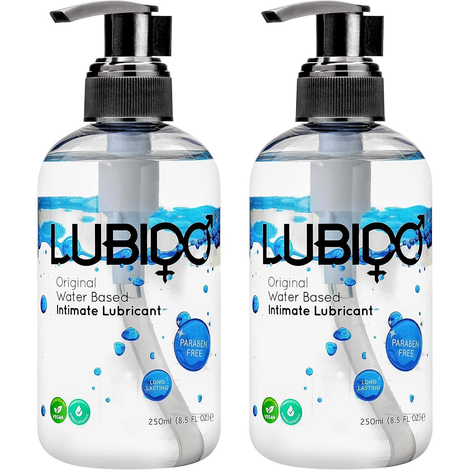 Lubido Original lubricante íntimo a base de agua, libre de parabenos - 250ml (Pack de 2 unidades)