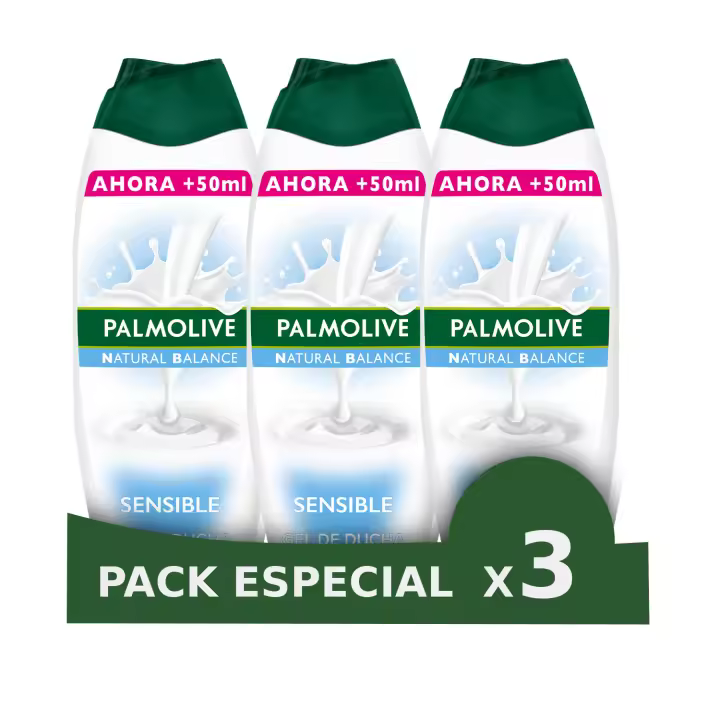 Gel de ducha o baño Palmolive Natural Balance Sensible nutritivo 600ml - 1