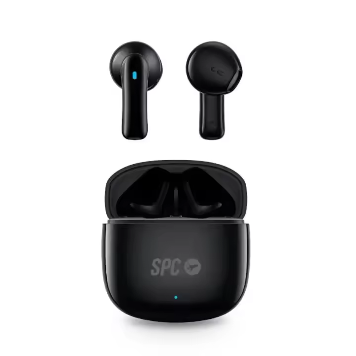 SPC - Auriculares True Wireless Zion 2 Play con Bluetooth 5.3, 28 h de autonomía total, control táctil y asistentes de voz, ideales para gaming y uso diario en PC - 1