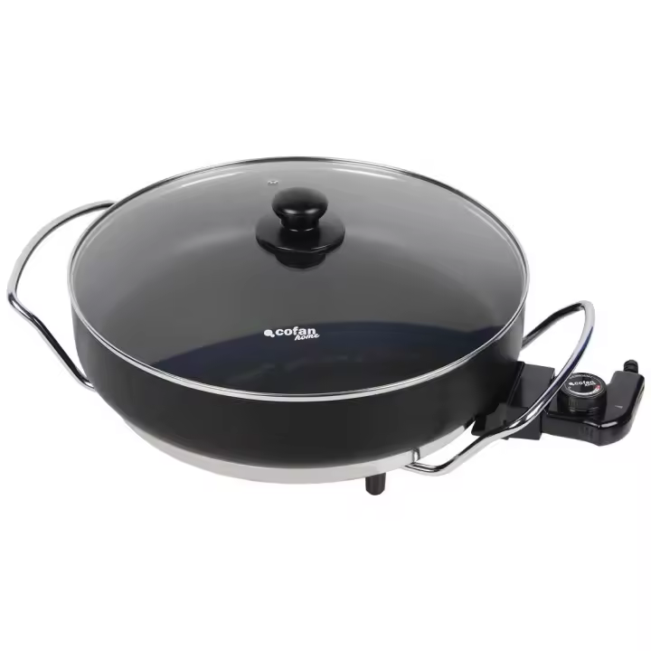 Cofan Sartén Eléctrica Modelo Belice | 1500 W | Base de acero con revestimiento adherente | Diámetro 36 cm - 1