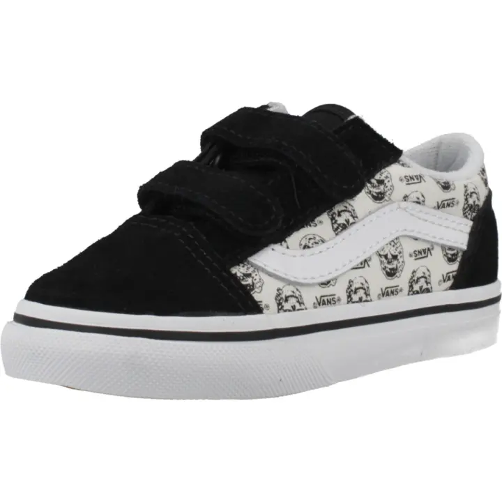Zapatillas Niño Marca Vans Modelo Old Skool V Skulls - 1