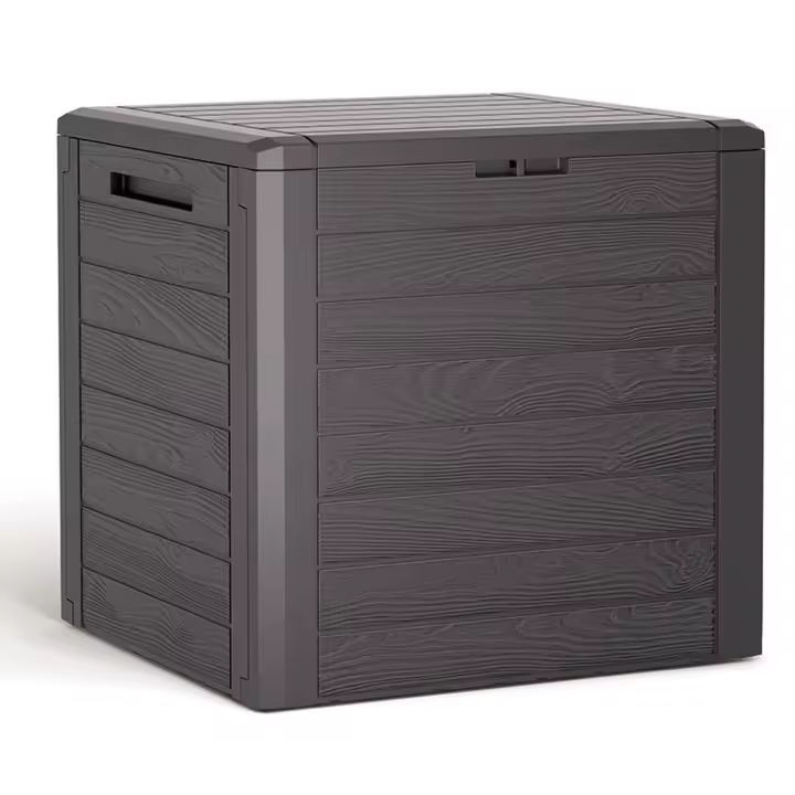 Baúl de jardín WOODEBOX 140L., dimensiones (mm) 585x460x550, color Ocre oscuro - 1