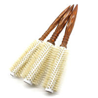 Cepillo De Pelo Mythus 3 Tamaños Antiestático De Madera Para Rizos De Salon Cepillo Redondo De Fibra De Nylon Y Bambú Para Peluquería - details 6
