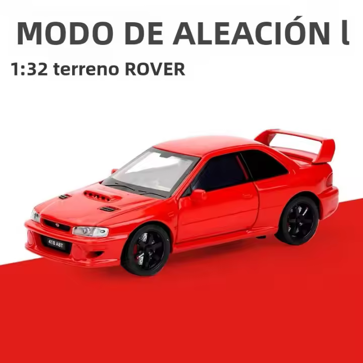 Coche De Deportes Subaru Impreza JKM 1:32 En Miniatura De Aleación Con Sonido Y Luz Vehículo Diecast Metal Juguete Para Niños - 1