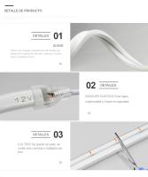 Tira De LED Con Sensor De Movimiento PIR Luz Neón 12V Para DIY Iluminación De Cocina Navidad Decoración De Lámpara Trasera - details 2