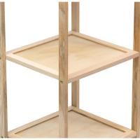 Estantería de Madera 3 Niveles 35x30x70 cm – Diseño Compacto y Resistente – Organizador Multifuncional para Hogar, Salón, Dormitorio, Oficina o Baño – Estilo Natural y Fácil de Montar - details 3