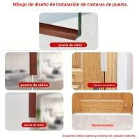 Parachoques De Puerta De Silicona Para Aislamiento Térmico Y Acústico Mantener El Hogar Caliente Y Libre De Polvo Adhesivo Para Gaps - details 5