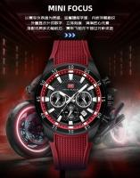 Reloj De Pulsera Deportivo Casual Para Hombres MINI FOCUS Gran Dial Luminoso Resistente Al Agua Cuarzo Multi-function Corona a Contrachavija Calendario - details 9
