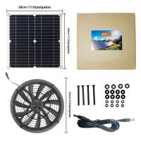 Ventilador De Escape Solar De 6 Pulgadas Kit Impermeable Para Invernadero Casa De Perro RV Coop De Pollos Granero Camping Al Aire Libre - details 6
