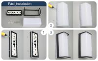 Lámpara De Pared Exterior Moderna LED Impermeable IP65 Para Balcones Jardines C�fes Luz De Porche 110v 220v Instalación Por Montaje Incluye Bombillas - details 1