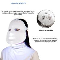 Máscara Facial LED De 7 Colores Sin Tratamiento De Cuello Terapia De Luz LED Rejuvenecimiento Fotón Máquina De Belleza Para La Piel Firme - details 7