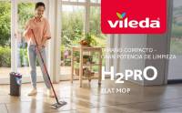 Vileda H2Pro Mopa Plana con Cubo Doble, Separación de Agua Limpia y Sucia, Microfibra Lavable y Diseño Compacto - details 0