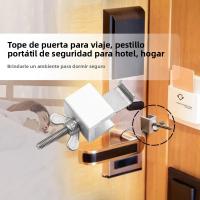Cerradura De Puerta Portátil Con Doble Ajuste Para Hoteles Seguridad Antigolpes Para Viajes Y Defensa Personal Cerradura De Seguridad Para Puertas De Acero Inoxidable - details 9
