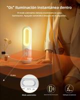 Luz Nocturna Sensor De Movimiento LED 2 En 1 Linterna Portátil Con Sensor De Atardecer a Medianoche Para Dormitorio Baño Lectura Camping - details 2