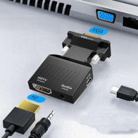 Adaptador VGA a HDMI 1080P HD Con Cable De Audio 3.5mm Para Proyector Pantalla De PC Y Portátil Convertidor De Video Y Audio Para Televisor - details 1