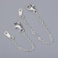 2pcs Cadena De Extensión En Plata 925 Con Cierre De Pato Para Creación De Joyas DIY Colgante Y Pulsera Accesorios De Joyería - details 10