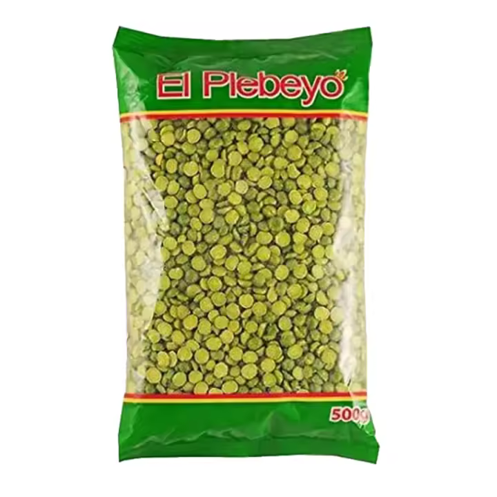 El Plebeyo Arveja verde partida 500g - Producto peruano - 1