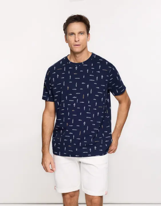 KOALA BAY Camiseta Manga Corta Azul Marino - Sfishy - 1