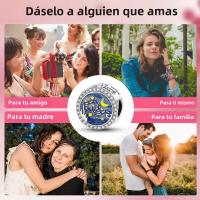 Encantos De Viaje Para Café Plata Charms Para Perros Y Gatos Corazón De Cuentas Adecuados Para Pulsera Original DIY Tendencia Clásica Vintage Romántica - details 408