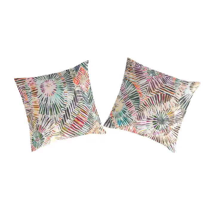 NAF NAF - 2 fundas de almohada 100% algodón CULTURE multicolor 65x65 cm - 1